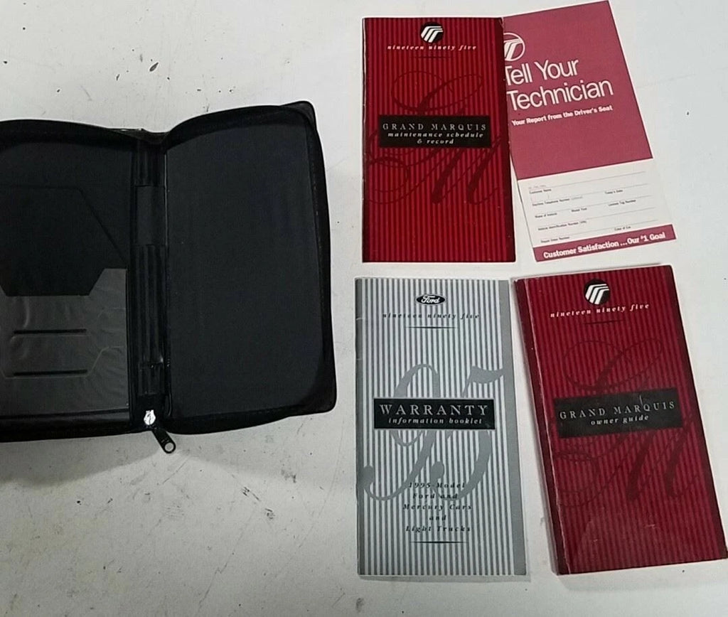 Owners Manual Kit with Case for Mercury Grand Marquis (1995)
