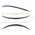Rear Trunk Spoiler Lip for Mercedes W205 C200 C300 (2015–2021) Gloss Black AMG