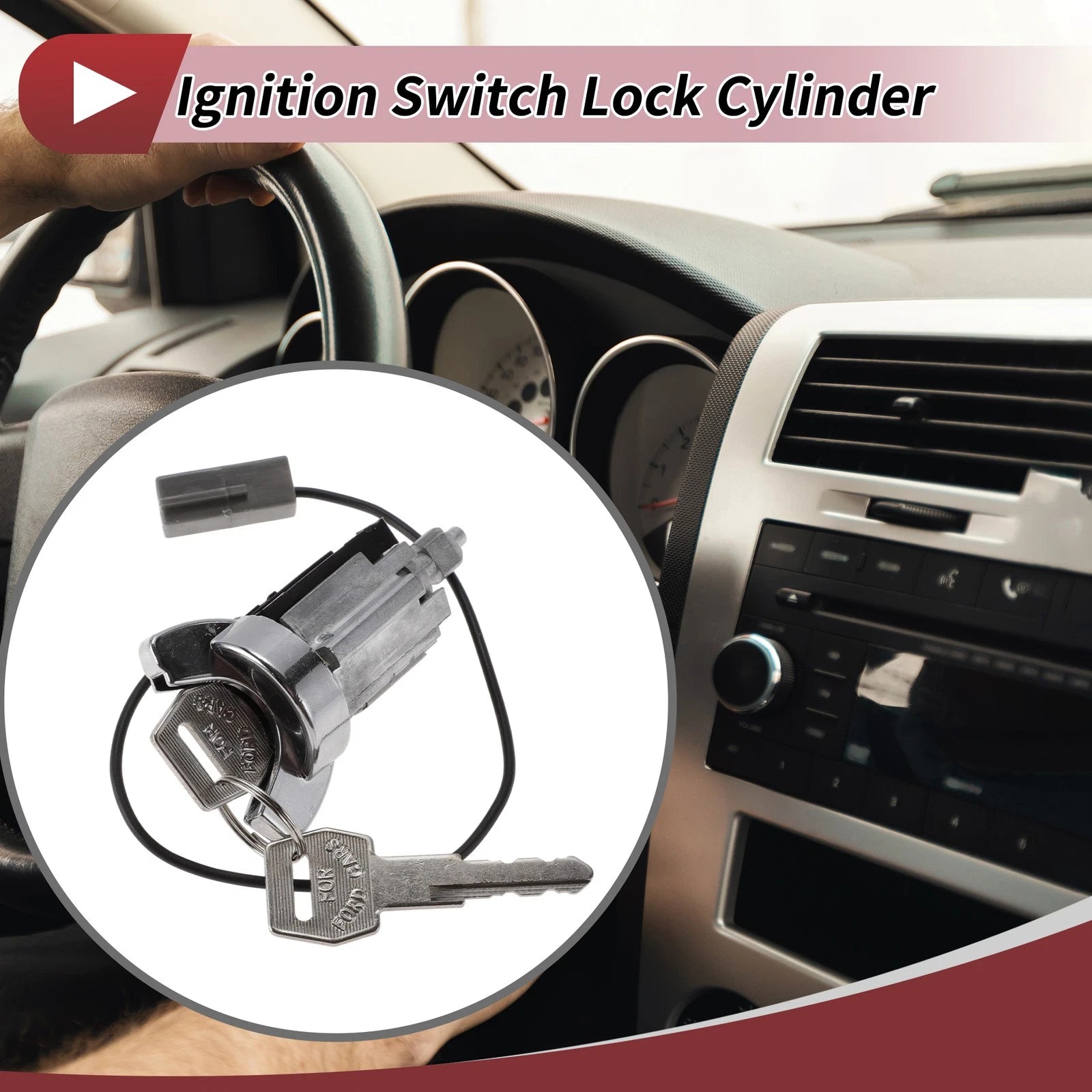 Ignition Lock Cylinder for Ford Mustang (No. 9617179)