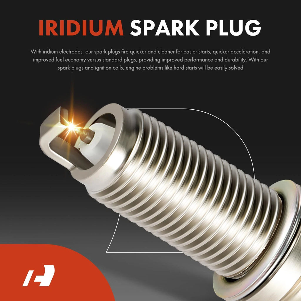 Set of 8 Ignition Coils & 16 Iridium Spark Plugs for Jeep Grand Cherokee (1999–2023)