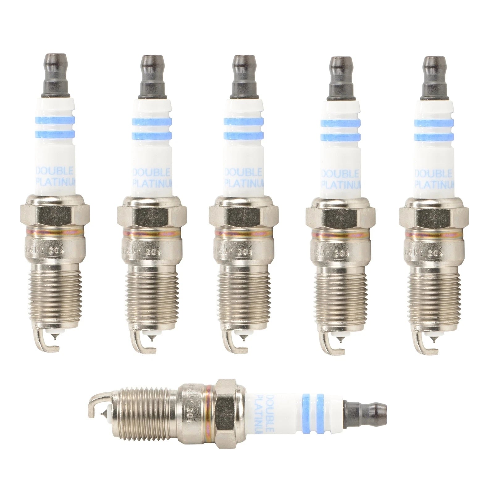 Set of 6 Bosch OE Fine Wire Double Platinum Spark Plugs for Ford Mercury