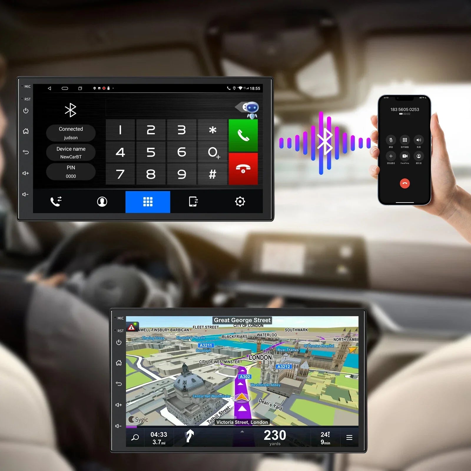 Apple CarPlay Android Auto Head Unit for Isuzu N Series Truck (NNR/NPR/NPS/NQR)