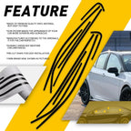 Chrome Delete Blackout Vinyl Overlay Window Trim for Toyota Camry (2018–2023)