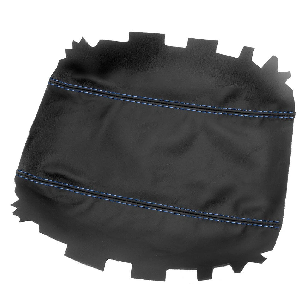 Leather Synthetic Console Armrest Cover for Honda Accord (2003–2007) Blue Stitch