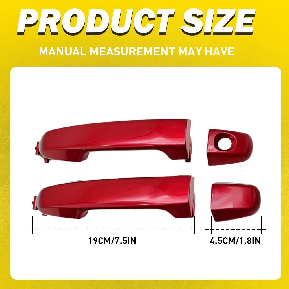 Outside Door Handle for Toyota Camry (2012–2017) Front Left Driver Right Red