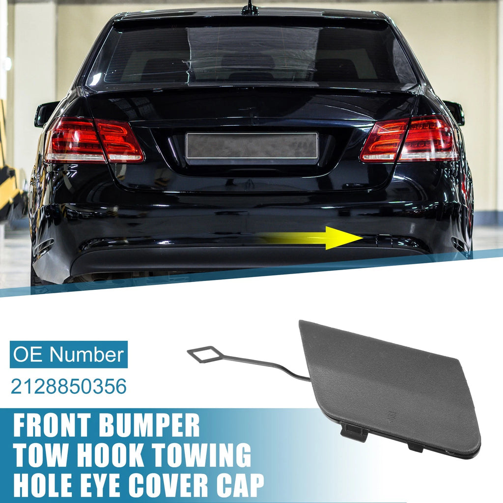 Tow Hook Cover 2128850356 for Mercedes-Benz E200 (2014–2016) Black