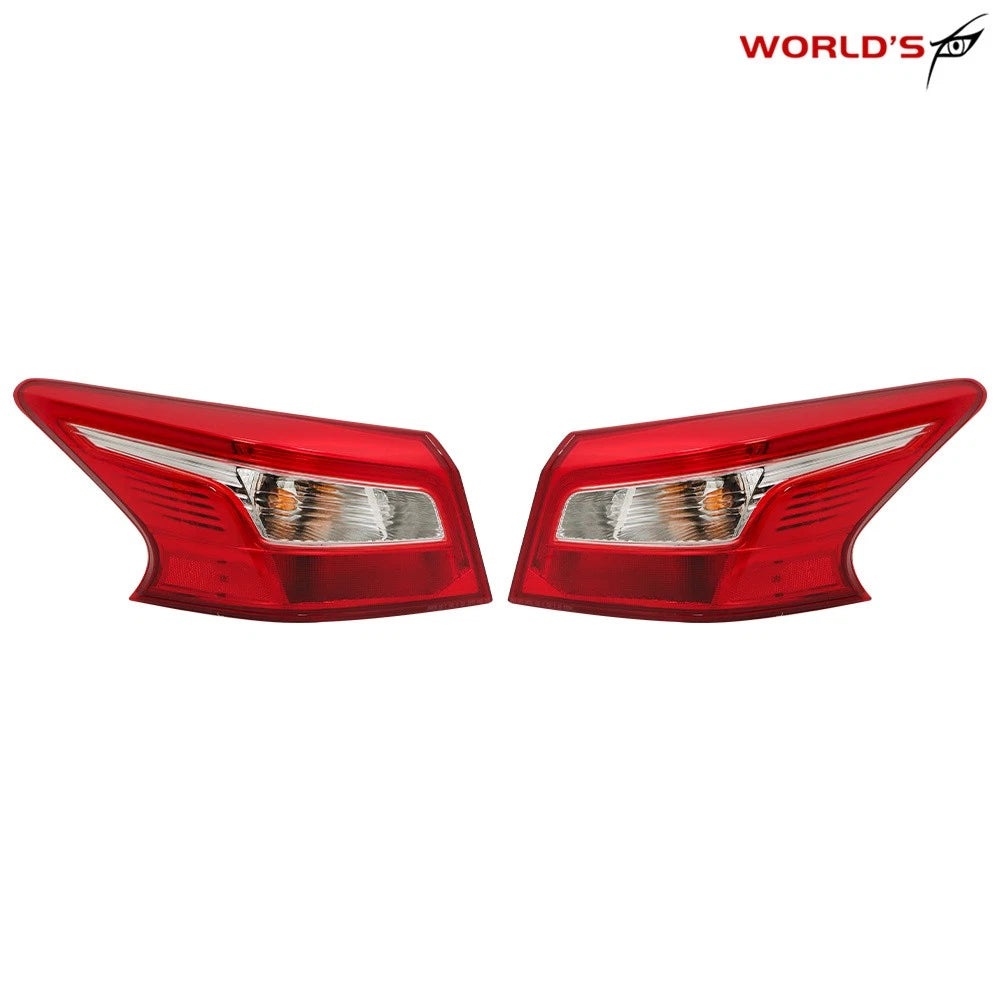 Set of 2 Outer Tail Light Brake Lamps for Nissan Sentra (2016–2018)