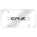 Chrome Name on Chrome License Plate - Officially Licensed for Honda CR-Z