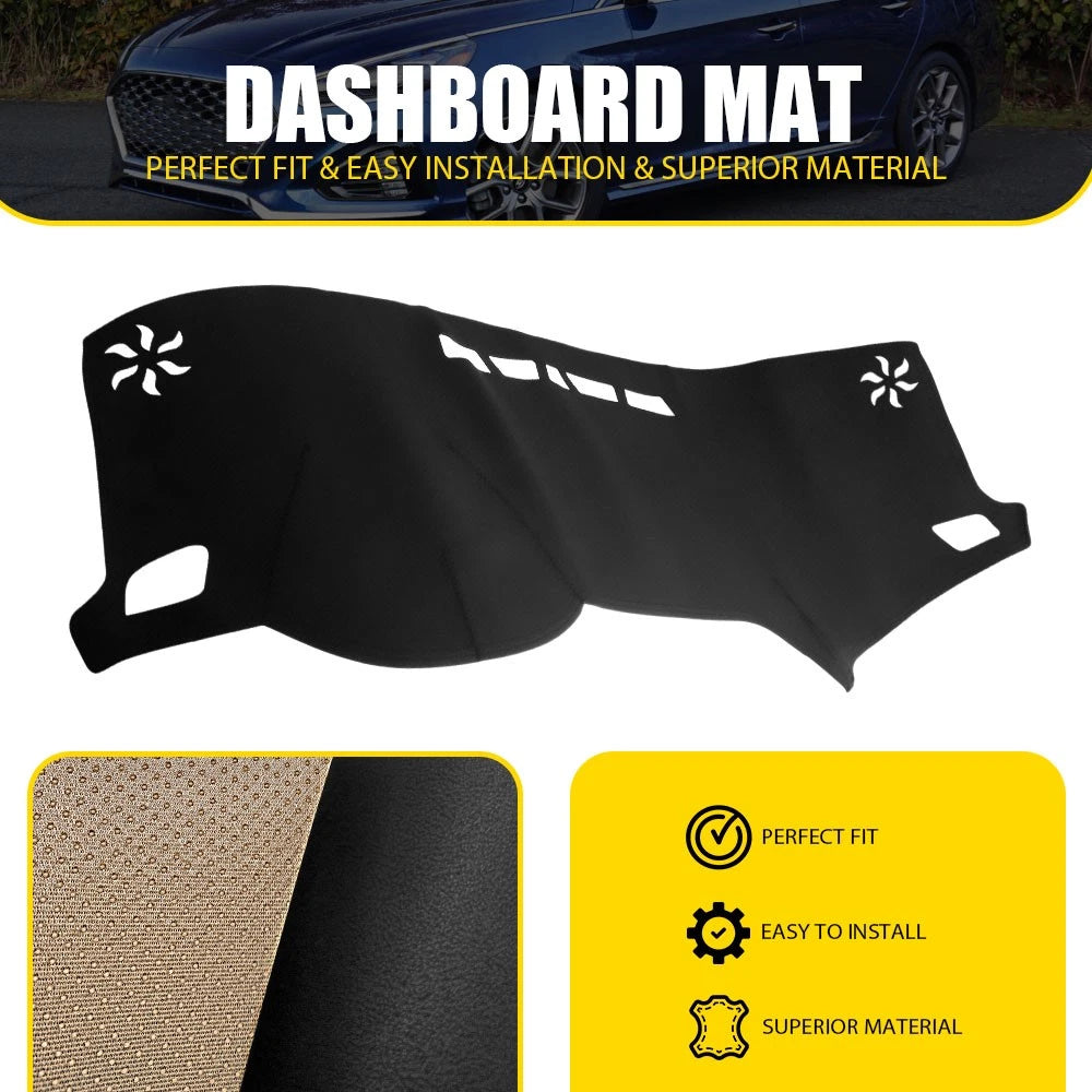 Dash Mat for Hyundai Sonata (2015–2019) Leather Replacement