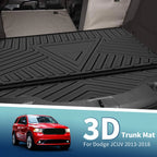 Flat Face Cargo Liner Rear Trunk Mat for Dodge Journey (2013–2018) TPE