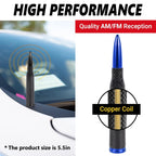 Carbon Fiber Bullet Antenna for Dodge Ram 1500, Ford F150, F250