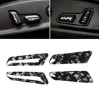 4X Seat Adjustment Knob Button Cover Trim for Audi A4 B9 A5 S4 RS4 (2016–2023)