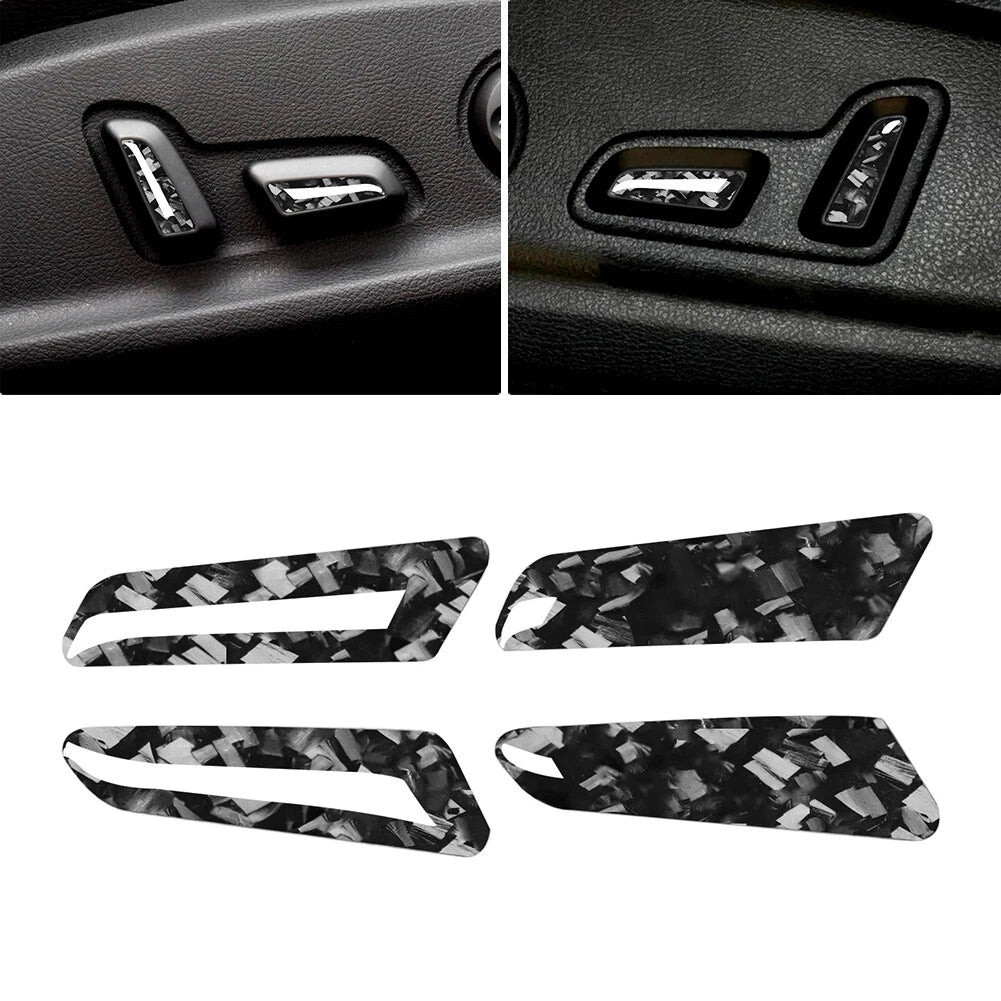 4X Seat Adjustment Knob Button Cover Trim for Audi A4 B9 A5 S4 RS4 (2016–2023)