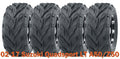 Set of 4 16x8-7 WANDA ATV Tires for Suzuki Quadsport LT A50/Z50 (2002–2017)