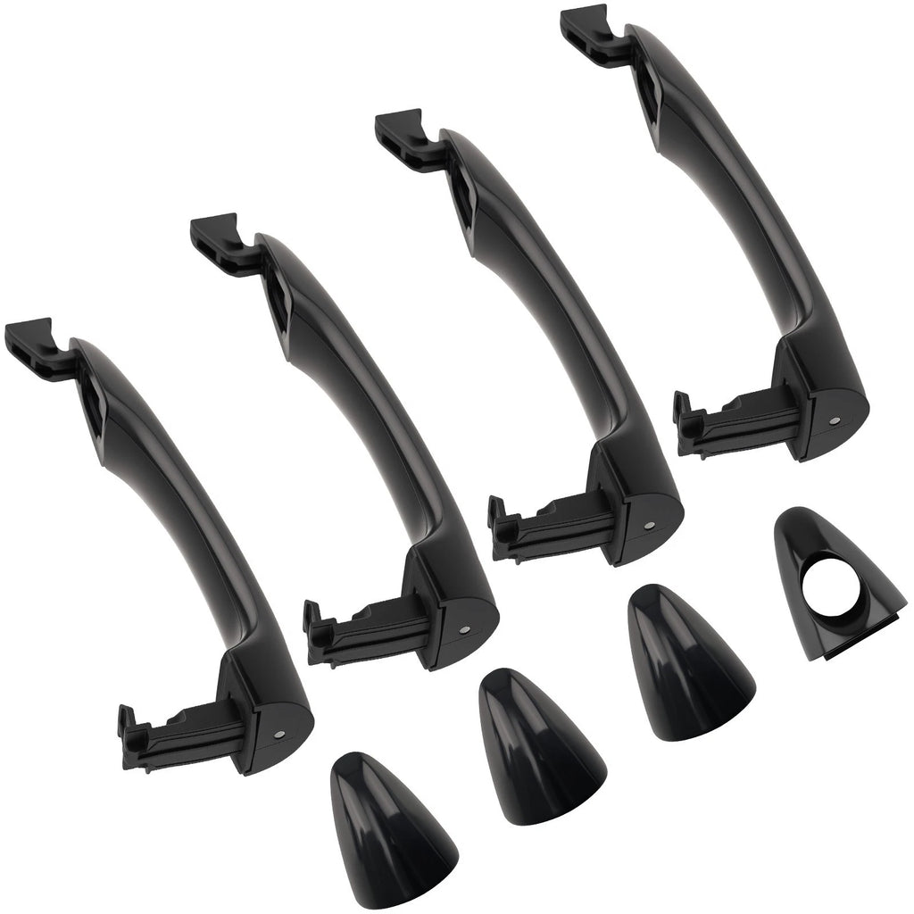 Set of 4 Black Outer Door Handles for Kia Forte Cerato (2014–2018) 82652-A7020