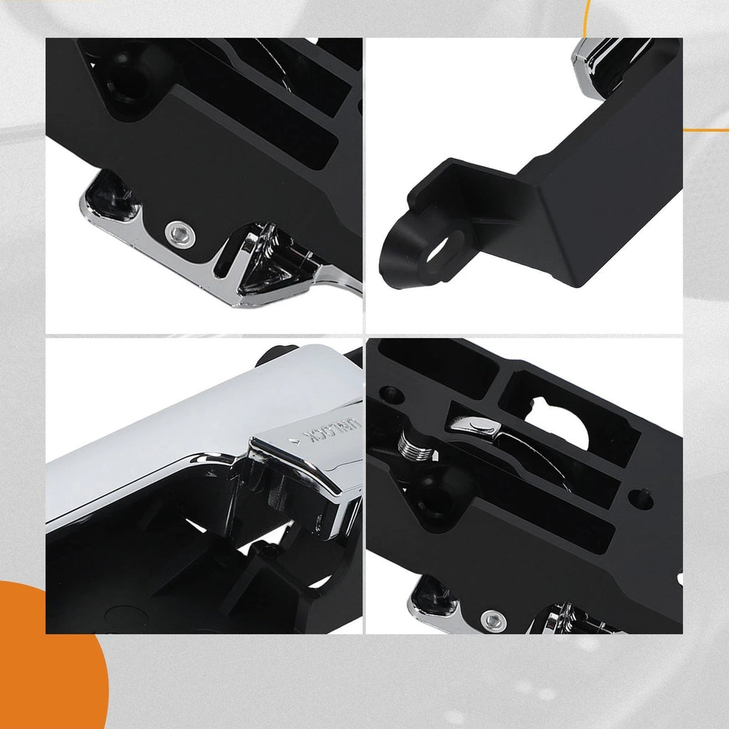 Front Left Interior Door Handle for Ford Fusion (2006–2012) Chrome Black