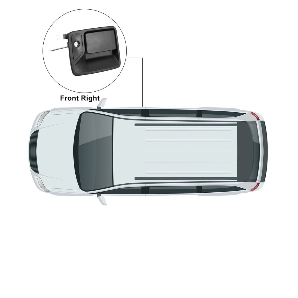 Front Right Passenger Side Exterior Door Handle for Ford Excursion (2000–2005)