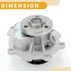 Water Pump for Chevrolet Aveo I4 1.6L DOHC 2009-2011 with Gasket