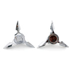 Chrome Spun Blade Front Axle Cap Nut Cover for Harley Softail Touring (GB T9)