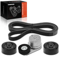 Set of 4 Serpentine Belt Drive Components for Chevy Silverado 1500 