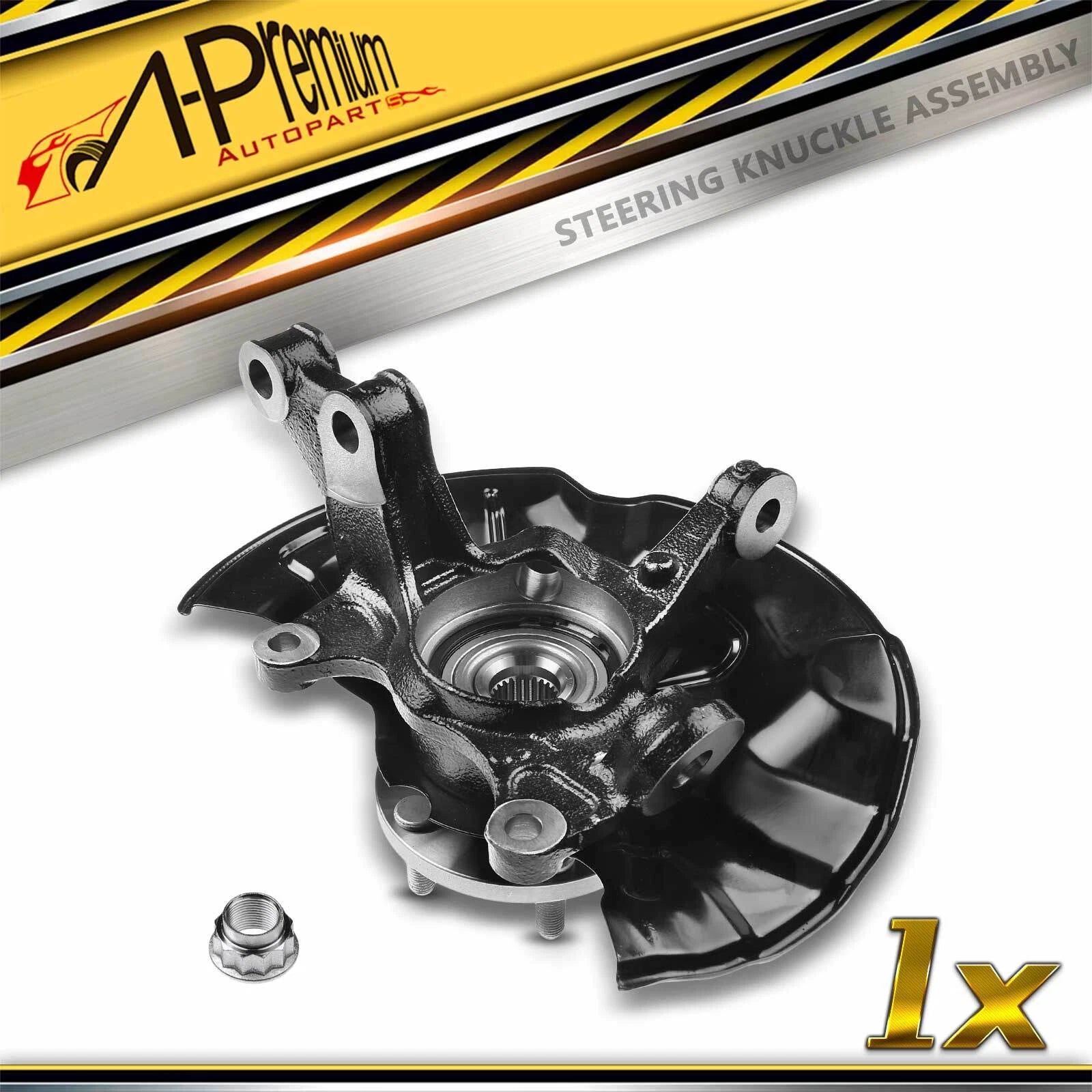 Front Right Steering Knuckle & Hub Bearing for Toyota Corolla (2009-2018)