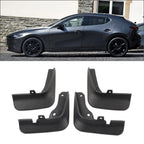 Mud Flaps Splash Guards for Mazda 3 Axela 5-Door Hatchback (2014–2018)