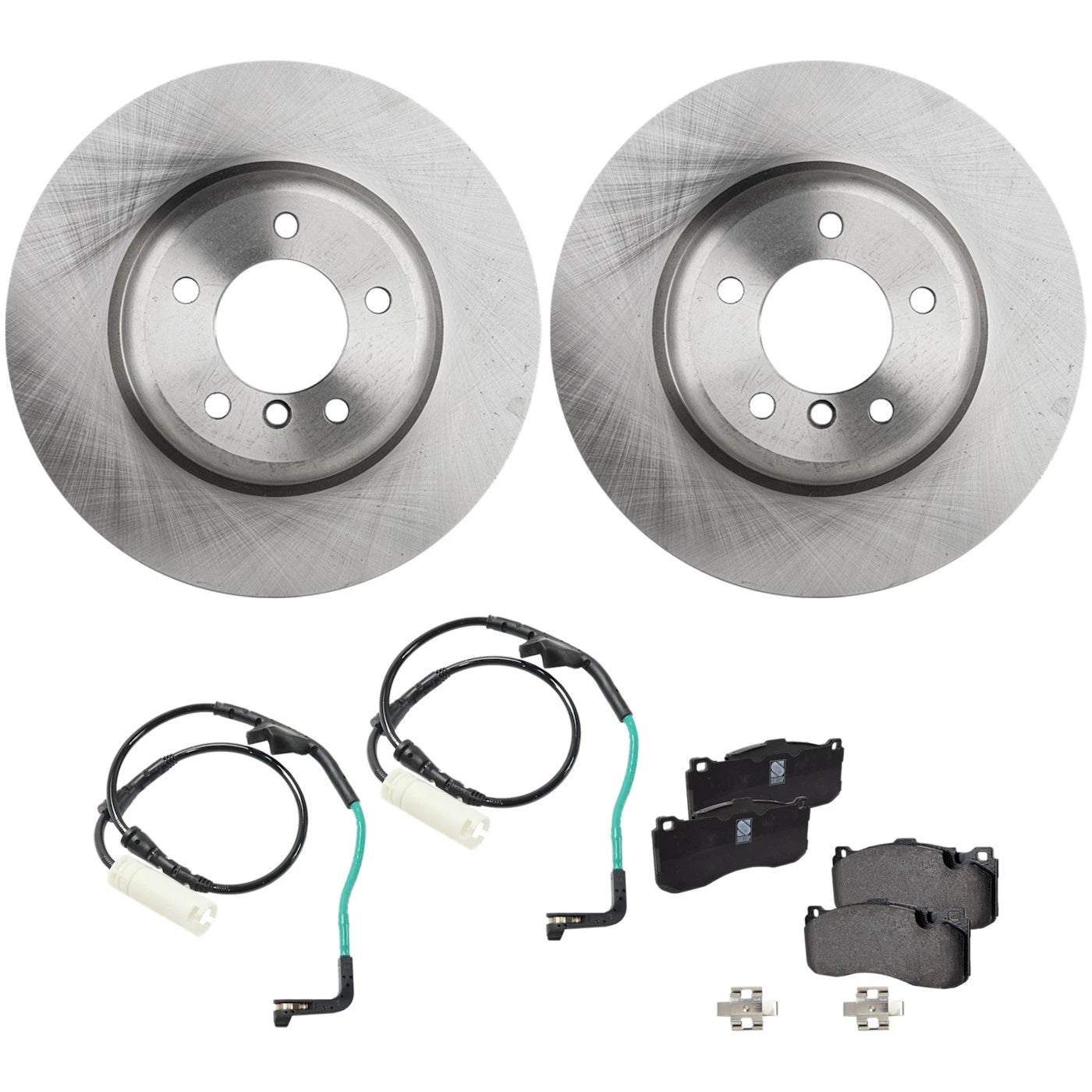 Front Brake Disc Rotors and Pads Kit for BMW 135i (2008–2009)