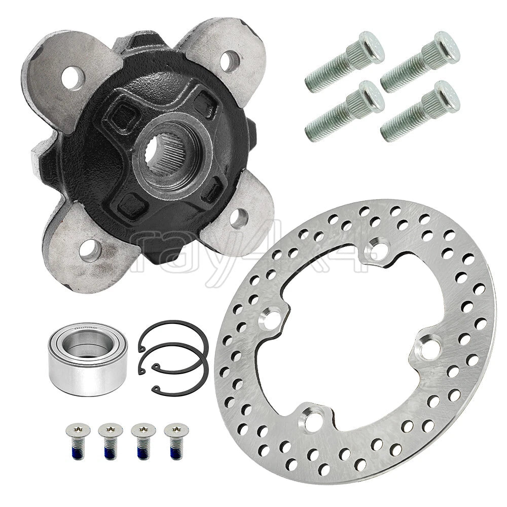 Front Wheel Hub & Brake Rotor Kit for Polaris Ranger 900 1000 (2013–2023)