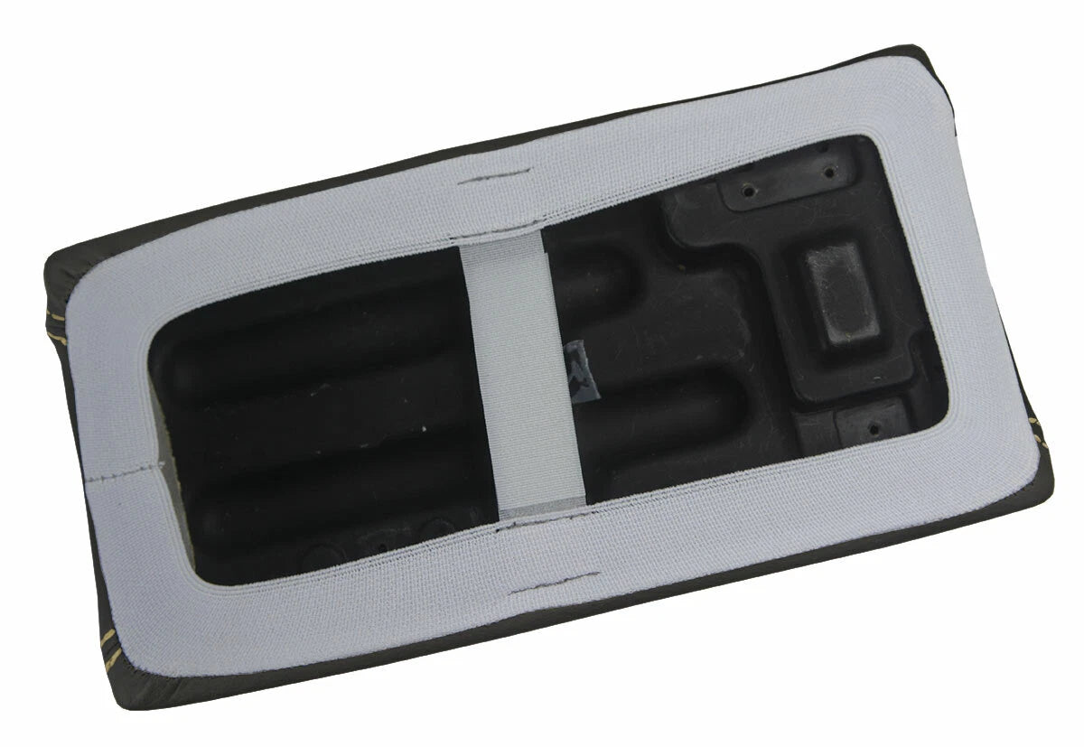 Leather Console Lid Pull Over Cover for Mazda Miata MX5 (1990–1997) Beige Stitch