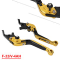 Gold Extendable Brake Clutch Levers for Honda CBR600RR CBR1000RR (07-22)