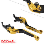 Gold Extendable Brake Clutch Levers for Honda CBR600RR CBR1000RR (07-22)