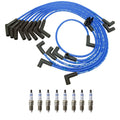 NGK Wire Set & Bosch 8 Wire Platinum Spark Plugs for Ford Mustang 5.0L V8 (1993)