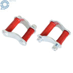 2X Rear Leaf Spring Polyurethane Shackle Kit for Chevy Belair 150 210 (1956-1957)