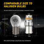 2X LED Rear Turn Signal Light Bulbs for Various Models (3000K)