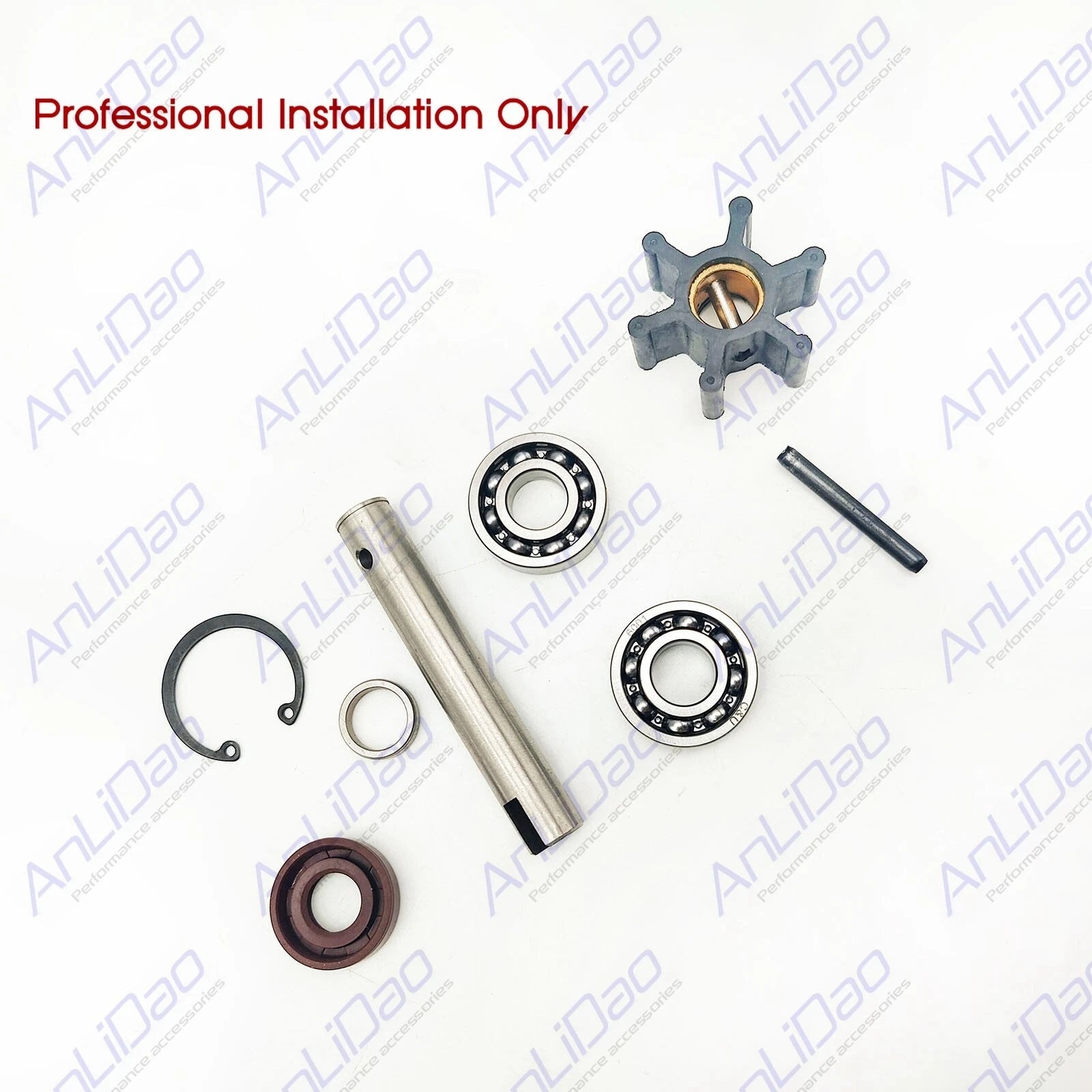 Flexible Impeller Major Kit with Shaft for Volvo Penta Drives (21951414, 875756)