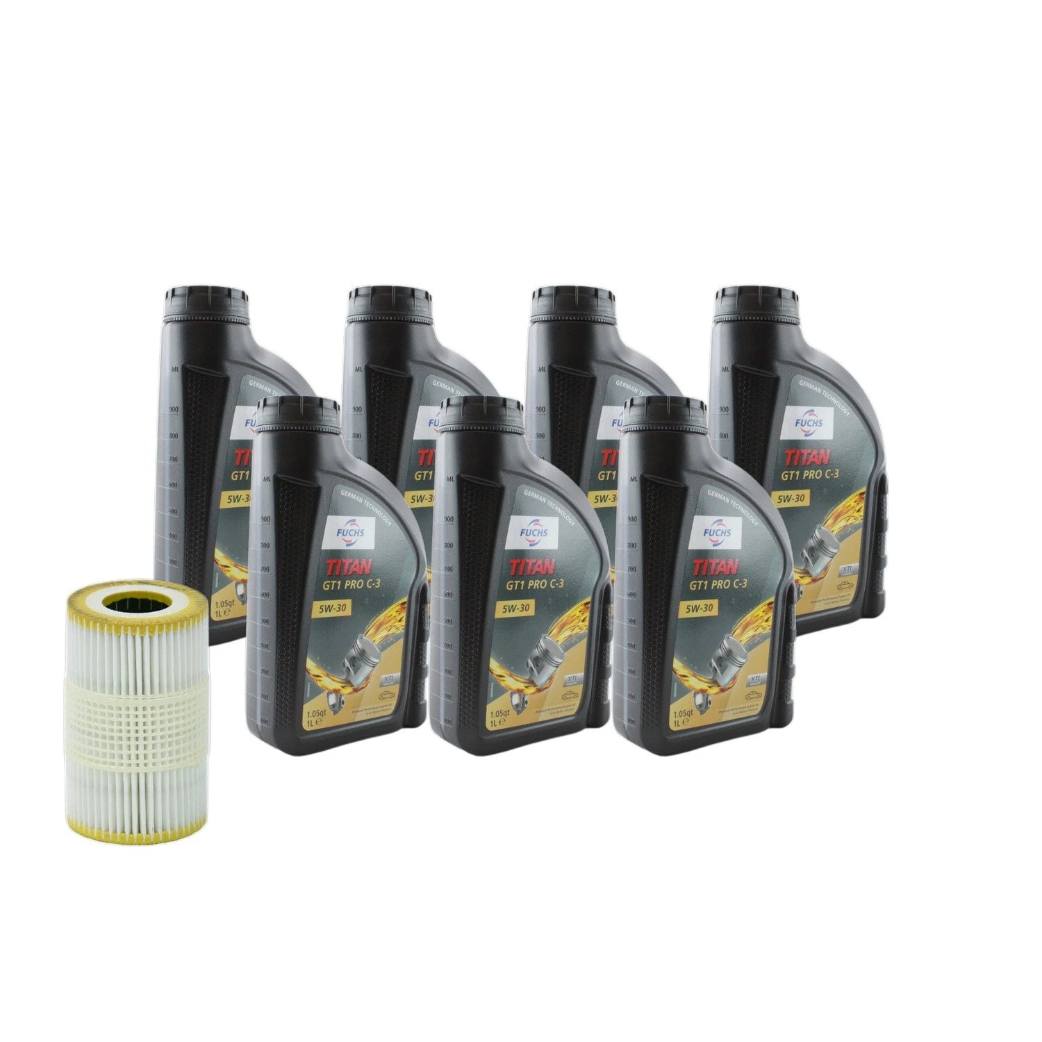 7L Fuchs TITAN GT1 PRO C-3 5W-30 Engine Oil Change Kit for Audi A7 Quattro (2012–2018)
