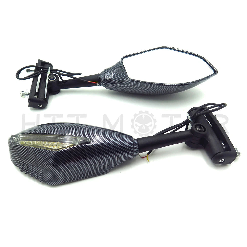 Turn Signal Mirror for Kawasaki Ninja 500, 250R, Triumph Daytona, Ducati Smo