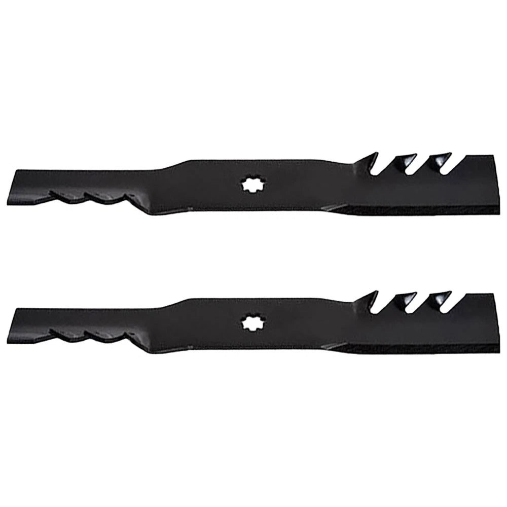 2X Toothed Mulching Blade for John Deere (Replaces AM137327)