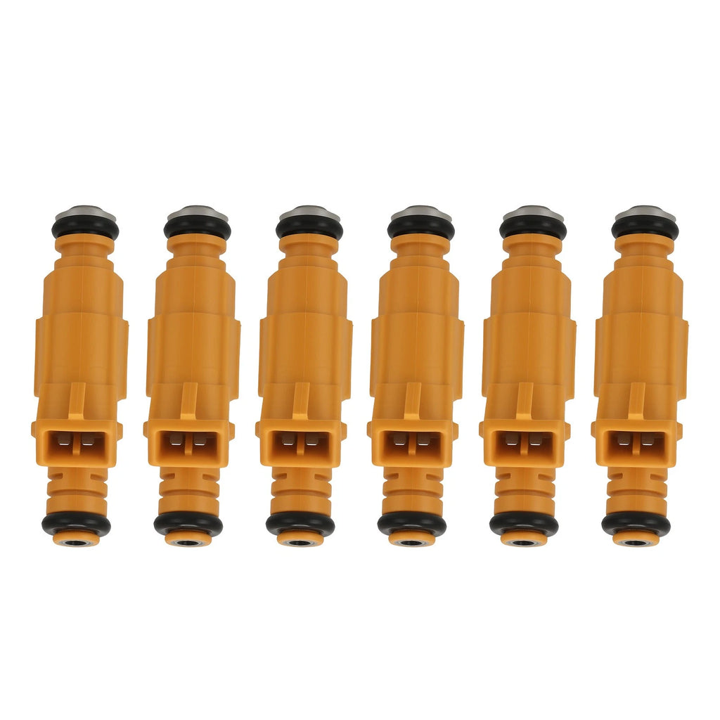 6 Pcs Fuel Injectors for Jeep Wrangler Cherokee 4.0L (1991–1998) 4 Hole