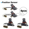 4X Crankshaft Position Sensor for Audi TT Quattro (2001–2002) 1.8L 1781CC