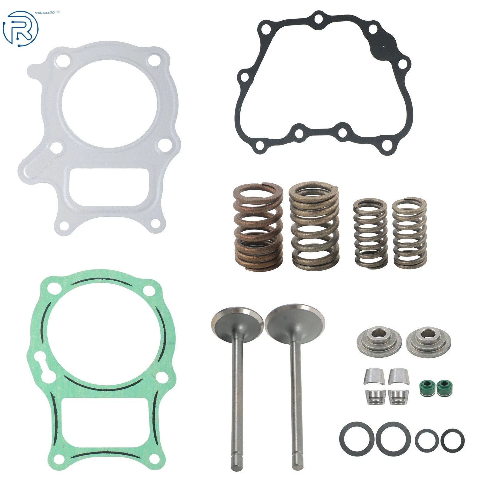 Engine Valve Kit with Gaskets and Seal for Honda Recon TRX250 