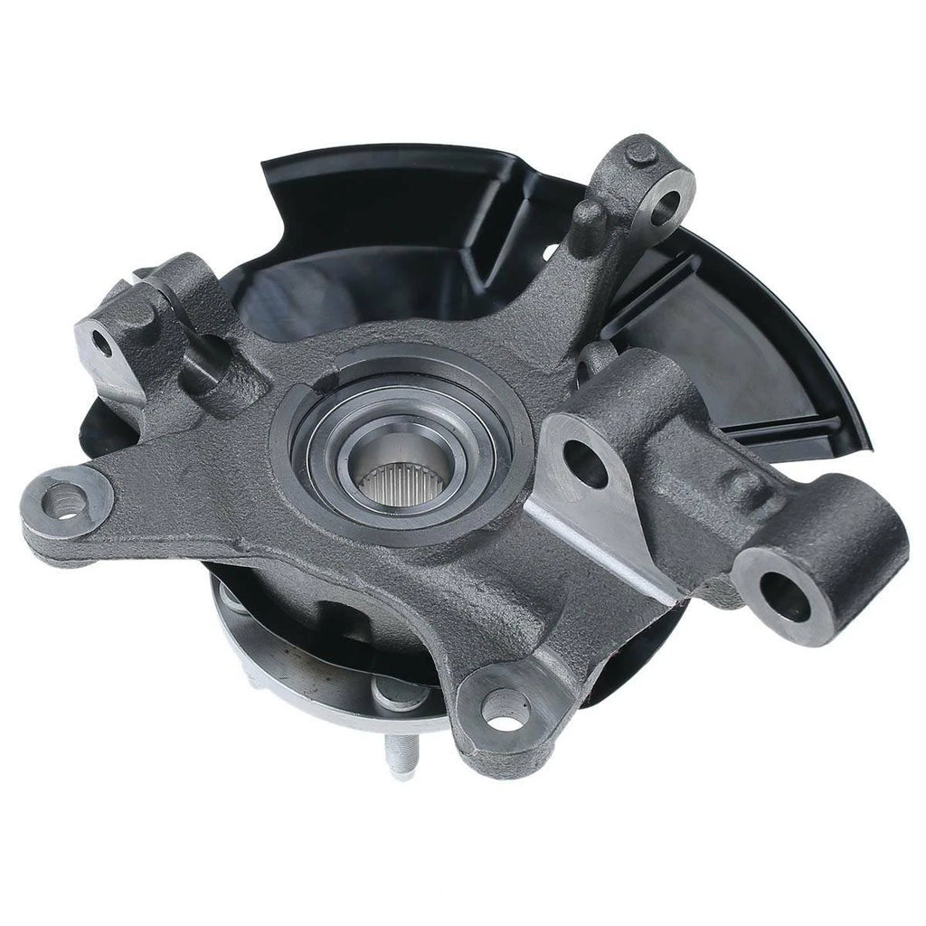 Pair Front Steering Knuckle & Hub Bearing for Ford Edge (2007-2010)