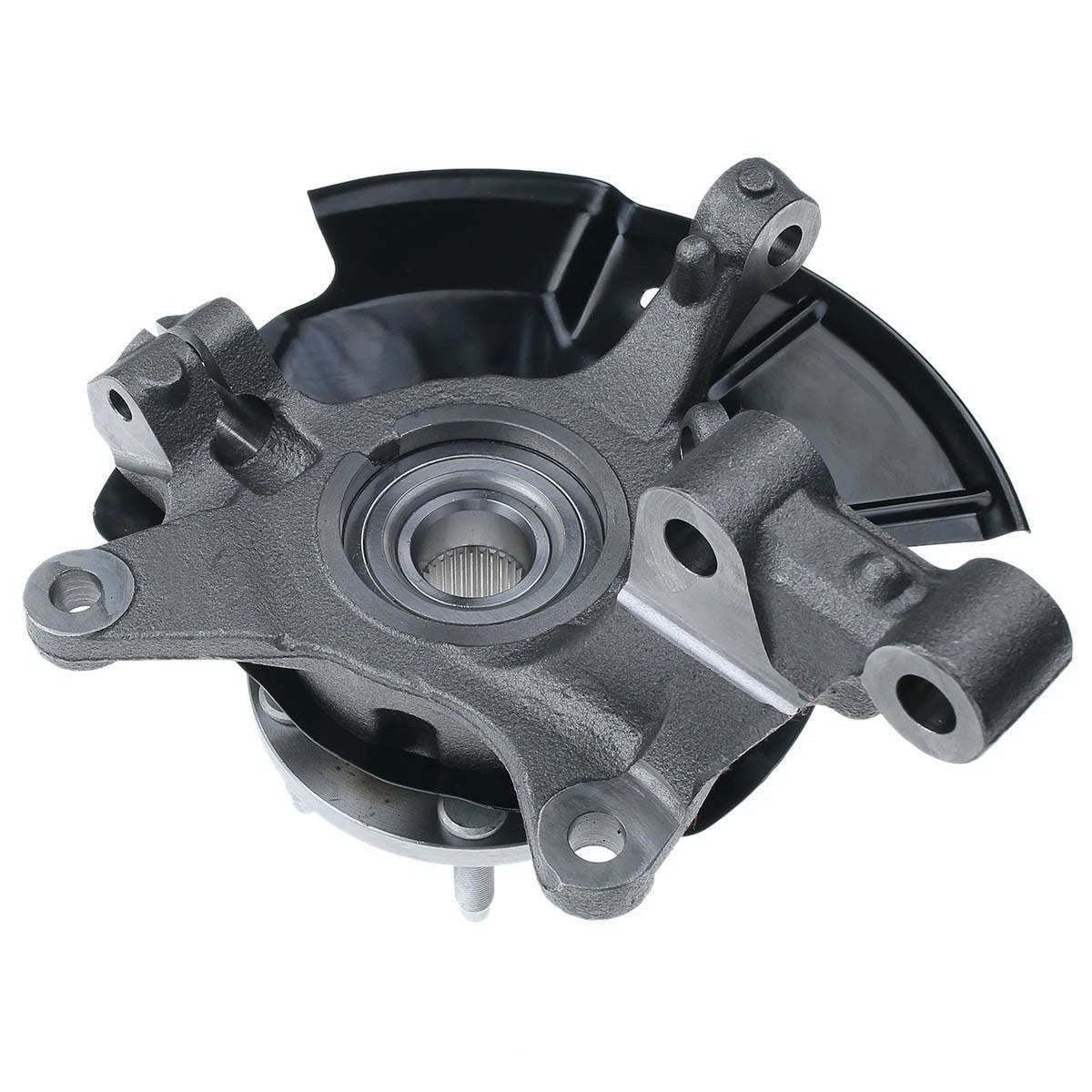 Pair Front Steering Knuckle & Hub Bearing for Ford Edge (2007-2010)