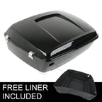 Vivid Black 13.7" King Trunk for Harley Davidson Touring Road Glide (2014–2026)