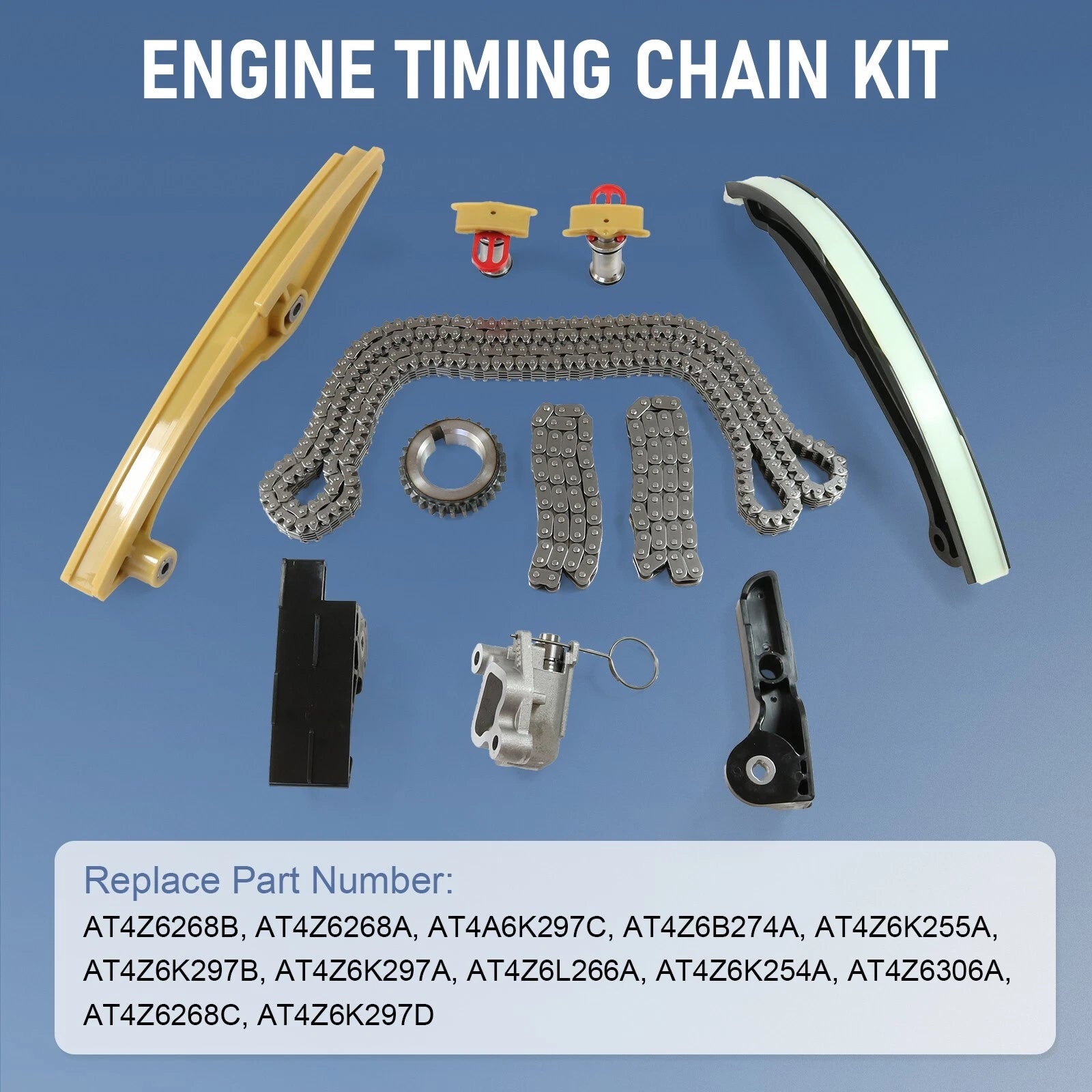 Timing Chain Kit for Ford Edge F150 Mustang Flex Taurus Lincoln (2011-2014)