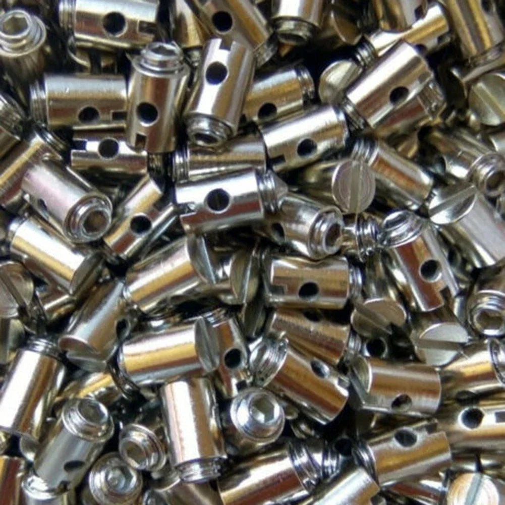 Throttle Cable Connector Choke Brass Silver Accessory