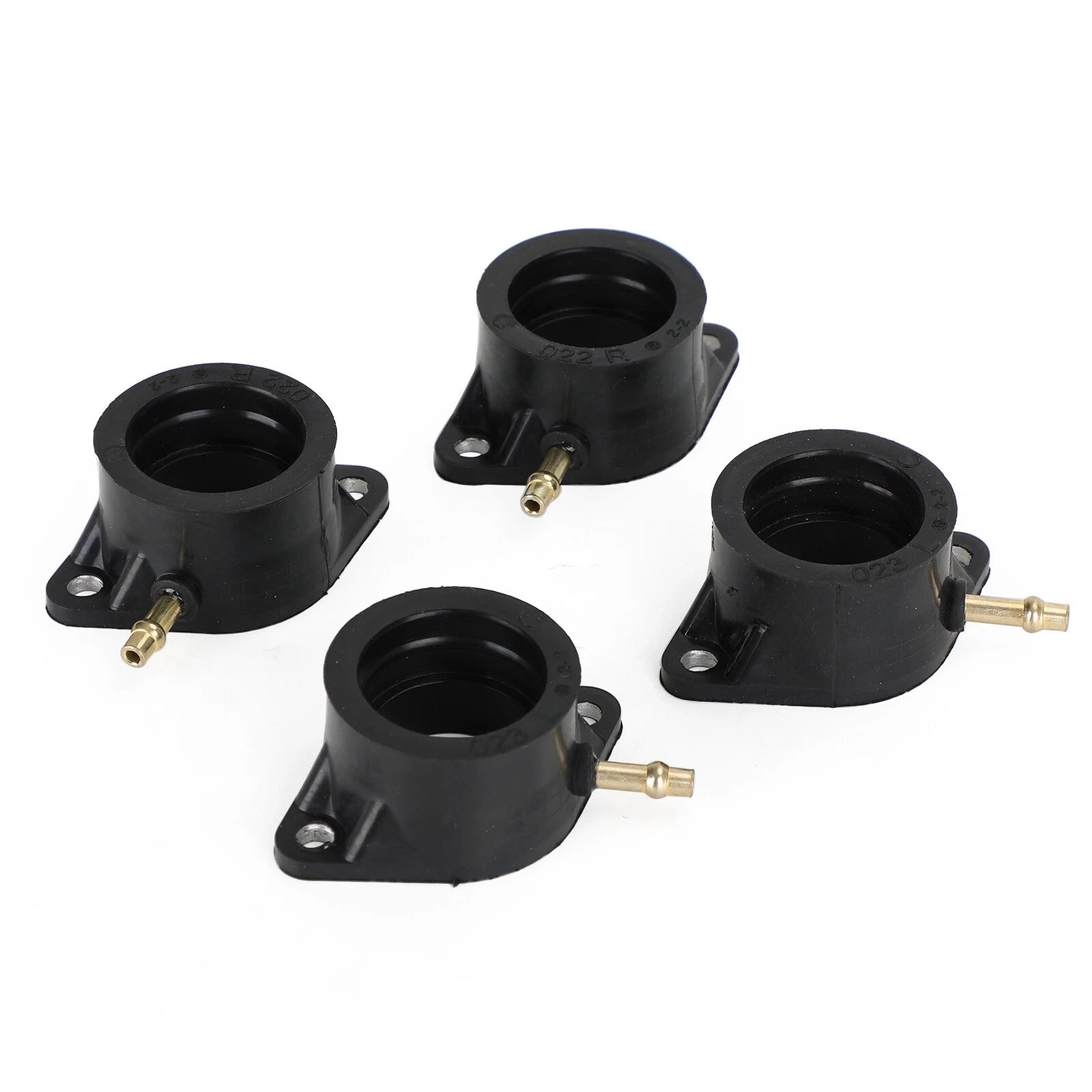 Set of 4 Carburetor Intake Manifolds for Kawasaki (16065-028, 16065-029)