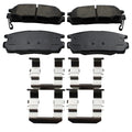 Set of 4 Akebono ProACT Rear Ceramic Disc Brake Pads for Chevy GMC Saturn Pontiac Suzuki