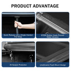 Low Profile Hard Folding Tonneau Cover for Ram 1500 (2009-2018) 5'7" Bed