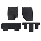 Set of 4 Black Carpet Floor Mats for Chevrolet Traverse (2018–2025) TPE Anti-Slip